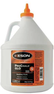 Keson 5 lbs Glo-Orange Marking Chalk - 105-GO