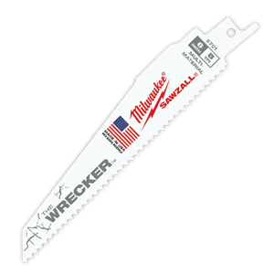 Milwaukee 6" 8 TPI The Wrecker SAWZALL Blade (5 Pk) - 48-00-5701