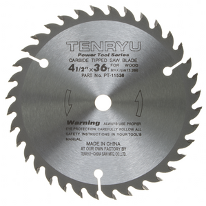 Tenryu 4-1/2" 36 Tooth Very Smooth Wood Blade - PT-11536