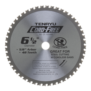 Tenryu 6-1/2" 48 Tooth Burr-Free Steel Blade -  CF-16548M