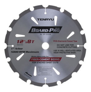 Tenryu 12" 8 Tooth Fiber Cement Blade - BP-30508