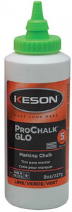 Keson 8 oz Glo-Lime Marking Chalk - 8-GL