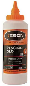 Keson 8 oz Glo-Orange Marking Chalk - 8-GO