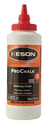 Keson 8 oz Red Marking Chalk - 8-R