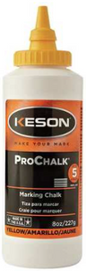 Keson 8 oz Yellow Marking Chalk - 8-Y