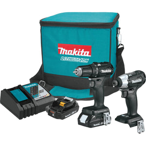 Makita 18V LXT Lithium-Ion Sub-Compact Brushless Cordless 2-PC Combo Kit - CX200RB