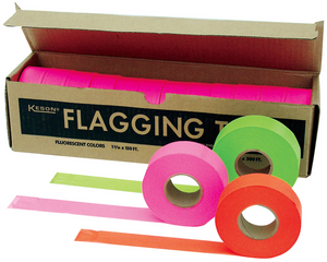 Keson Glo-Orange Flagging Tape - FT-GO