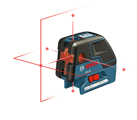 Bosch GCL 25 Self-leveling Combination Cross-line & 5-Point Laser - GCL 25