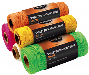 Keson Pink Braided Nylon Twine 500' - PB500