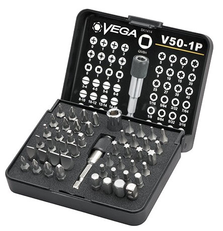 Vega 50 Piece Industrial Driver Bit Set - V50-1TP