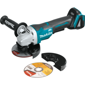 Makita 18-Volt LXT Lithium-Ion Brushless Cordless 4-1/2 in. Paddle Switch Cut-Off/Angle Grinder (Tool Only) - XAG06Z