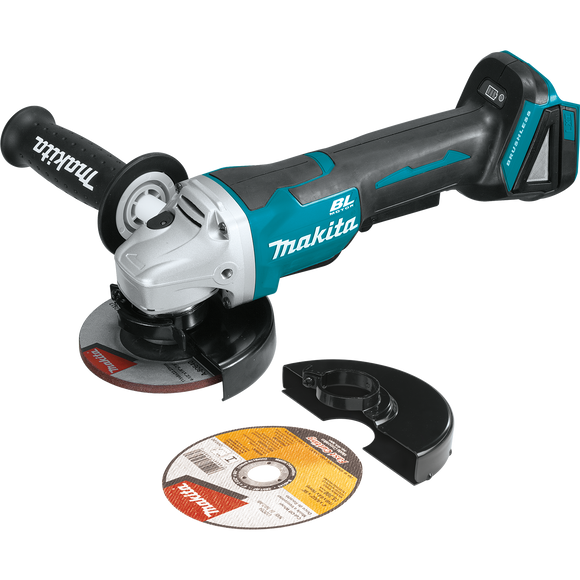 Makita 18-Volt LXT Lithium-Ion Brushless Cordless 4-1/2 in. Paddle Switch Cut-Off/Angle Grinder (Tool Only) - XAG06Z