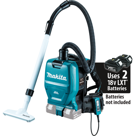 Makita 18 Volt X2 LXT Lithium-Ion (36V) Brushless Cordless 1/2 Gallon HEPA Filter Backpack Vacuum (Tool Only) - XCV05Z