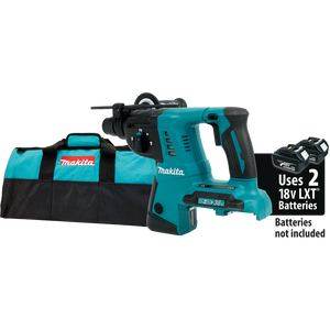 Makita 18V X2 LXT? Lithium-Ion (36V) Cordless 1 in. Rotary Hammer (Tool Only) - XRH05Z