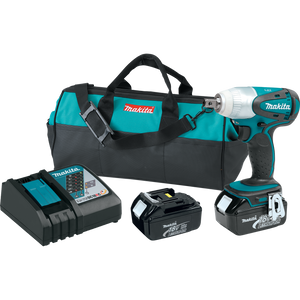 Makita 18V LXT? Lithium-Ion Cordless 1/2 In. Impact Wrench Kit - XWT05